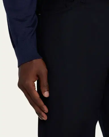 Zegna Men's Wool Straight Fit Five-Pocket Pants | Thumbnail 9