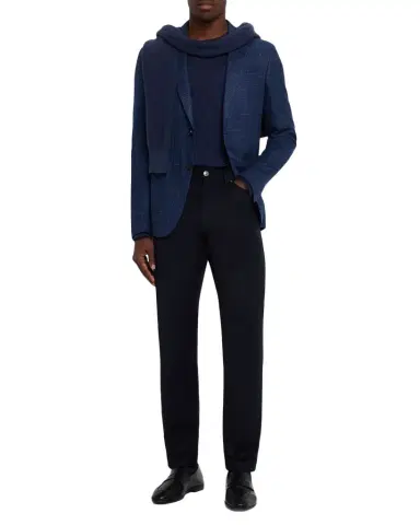 Zegna Men's Wool Straight Fit Five-Pocket Pants | Thumbnail 1