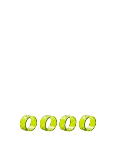 MacKenzie-Childs Green Check Napkin Rings, Set of 4 | Thumbnail 1