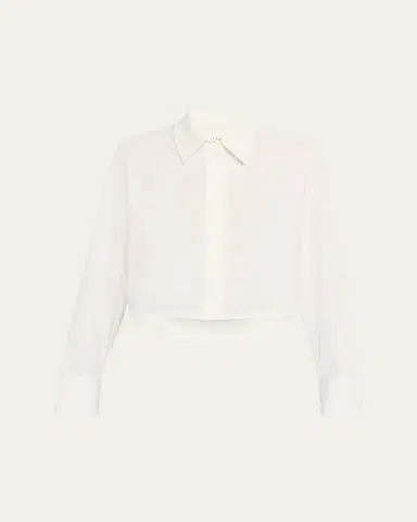 A.L.C. Maude Cropped Button-Front Top | Thumbnail 1