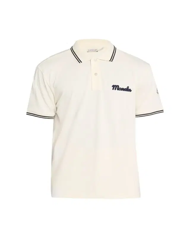 Moncler Men's Logo Script Short Sleeve Polo