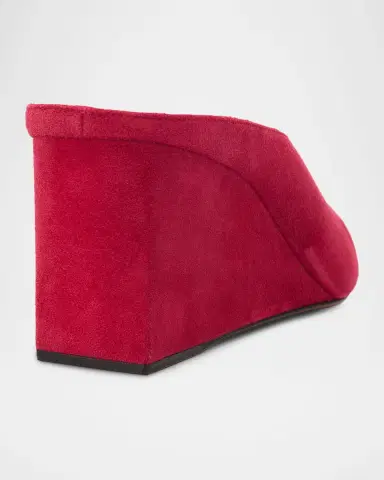 Alaïa 75mm Suede Wedge Mules | Thumbnail 7 Alaïa 75mm Suede Wedge Mules | Thumbnail 7
