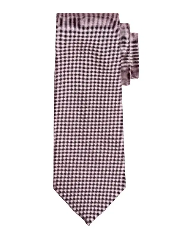 ZEGNA Men's Tic-Weave Silk Tie