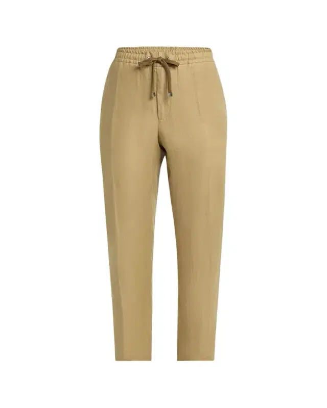 Moncler Men's Twill Linen Trousers