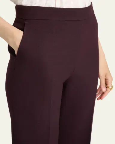 Chloé Lower Impact Wool Crepe Straight-Leg Ankle Pants | Thumbnail 5 Chloé Lower Impact Wool Crepe Straight-Leg Ankle Pants | Thumbnail 5
