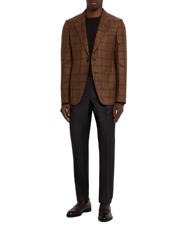 ZEGNA Men's Cashseta Cashmere and Silk Crewneck Sweater