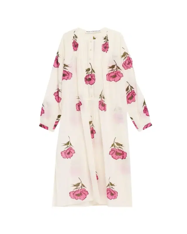 Nyxe Fuchsia Poppy Midi Dress