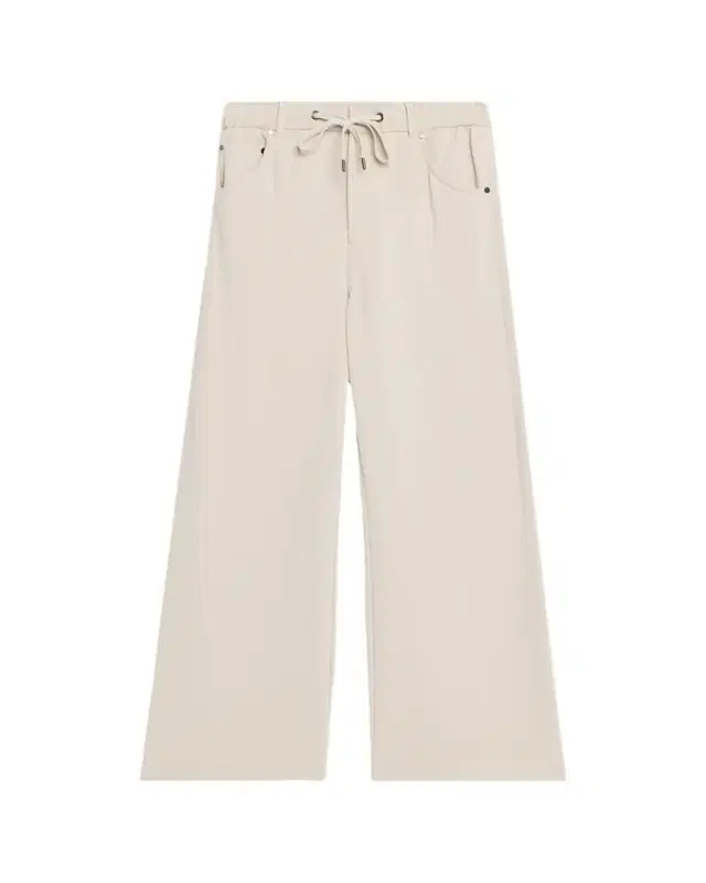 Wide-Leg Knit Trousers