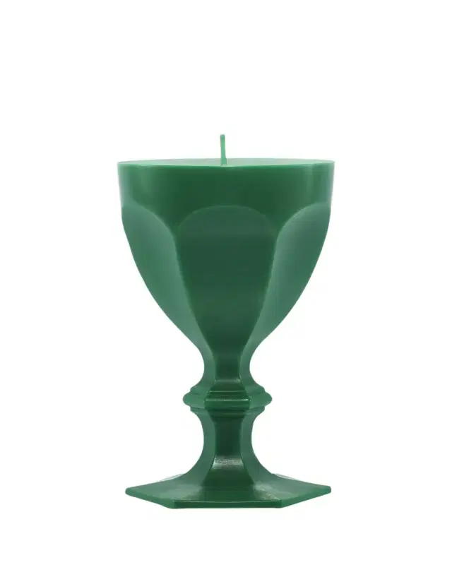 Harcourt Goblet Candle, Green