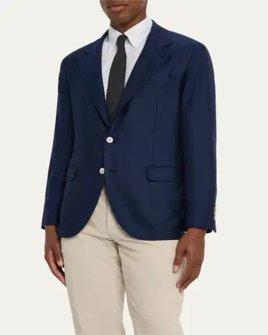 Brunello Cucinelli Men's Cashmere Single-Breasted Sport Coat | Thumbnail 4