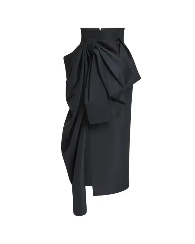 High-Waist Bow Maxi Skirt