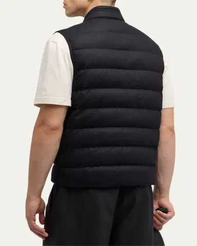Moncler Men's Gallienne Cashmere-Blend Down Vest | Thumbnail 3 Moncler Men's Gallienne Cashmere-Blend Down Vest | Thumbnail 3
