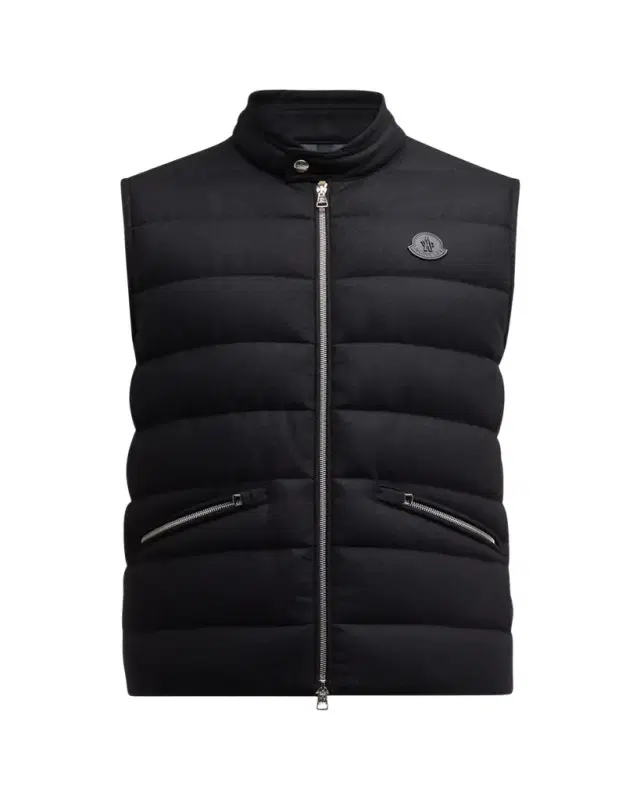 Moncler Men's Gallienne Cashmere-Blend Down Vest
