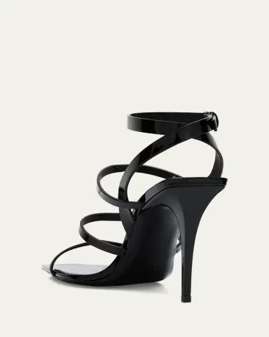Saint Laurent Cassandra YSL Medallion Leather Stiletto Sandals | Thumbnail 10 Saint Laurent Cassandra YSL Medallion Leather Stiletto Sandals | Thumbnail 10