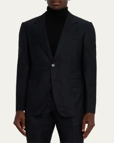ZEGNA Men's Centoventimila Wool Tonal Stripe Suit | Thumbnail 12 ZEGNA Men's Centoventimila Wool Tonal Stripe Suit | Thumbnail 12