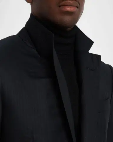 ZEGNA Men's Centoventimila Wool Tonal Stripe Suit | Thumbnail 7 ZEGNA Men's Centoventimila Wool Tonal Stripe Suit | Thumbnail 7