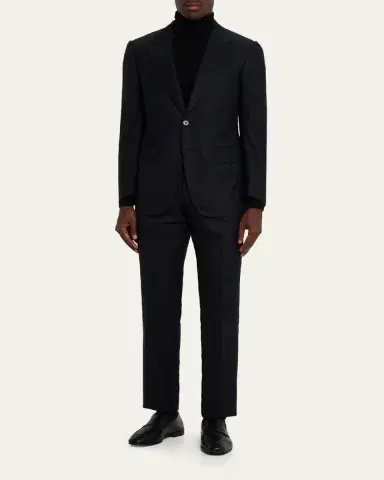 ZEGNA Men's Centoventimila Wool Tonal Stripe Suit | Thumbnail 10 ZEGNA Men's Centoventimila Wool Tonal Stripe Suit | Thumbnail 10
