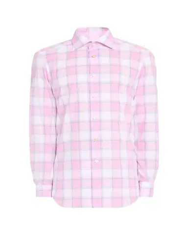 Kiton Men's Large Check Sport Shirt | Thumbnail 1