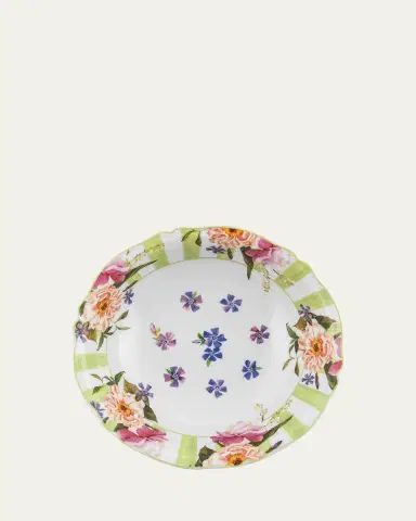 MacKenzie-Childs Wildflowers Serving Bowl, Green | Thumbnail 2