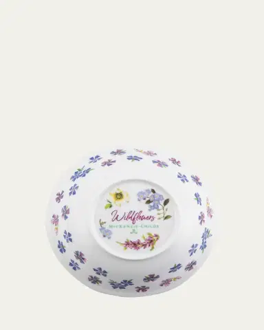 MacKenzie-Childs Wildflowers Serving Bowl, Green | Thumbnail 3
