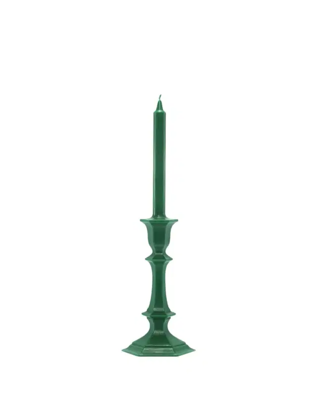 Baccarat Harcourt Candlestick Candle, Green