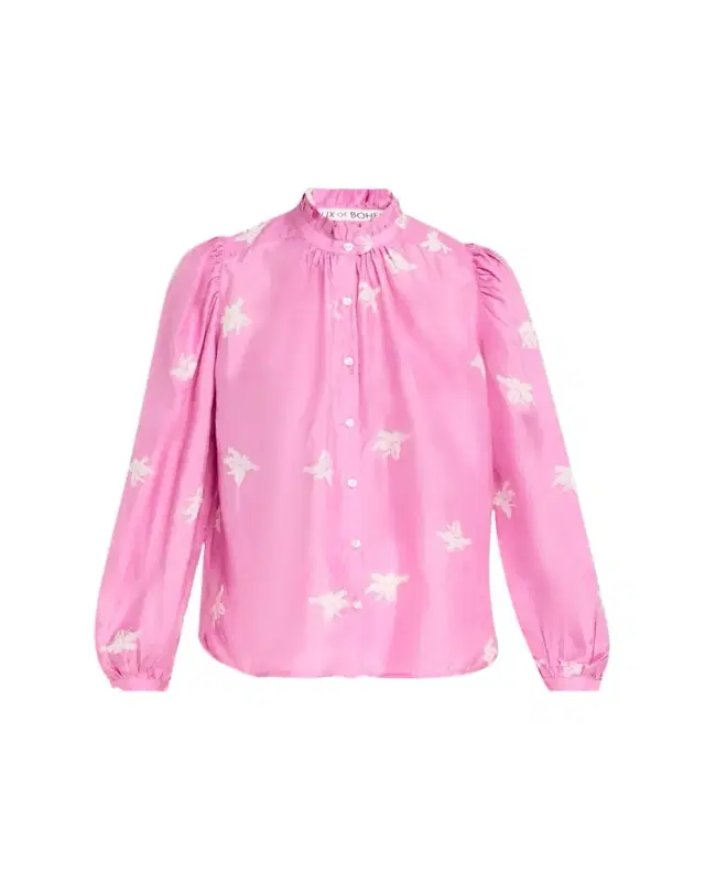 Annabel Silk Jasmine Print Blouse