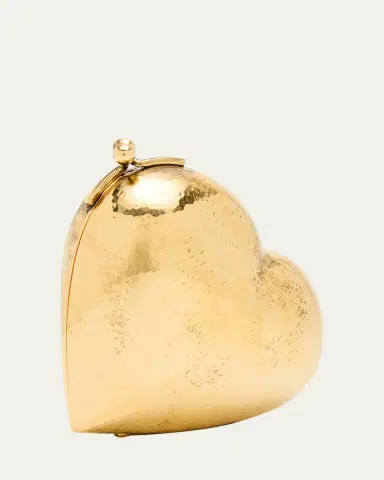 Saint Laurent Mini YSL Minaudiere in Brass | Thumbnail 3 Saint Laurent Mini YSL Minaudiere in Brass | Thumbnail 3