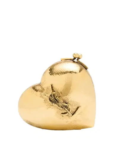 Saint Laurent Mini YSL Minaudiere in Brass | Thumbnail 1 Saint Laurent Mini YSL Minaudiere in Brass | Thumbnail 1