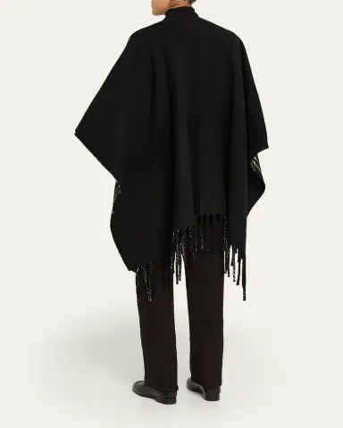Burberry Fil Coupe EKD Wool Cape | Thumbnail 3 Burberry Fil Coupe EKD Wool Cape | Thumbnail 3