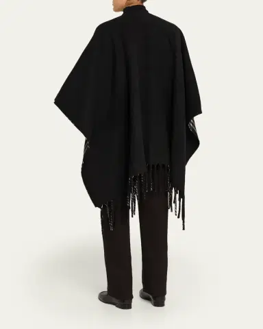 Burberry Fil Coupe EKD Wool Cape | Thumbnail 5 Burberry Fil Coupe EKD Wool Cape | Thumbnail 5