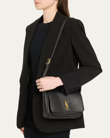Saint Laurent Niki YSL Flap Crossbody Bag in Calfskin | Thumbnail 2