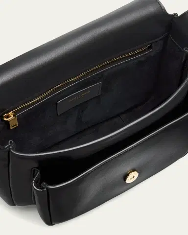 Saint Laurent Niki YSL Flap Crossbody Bag in Calfskin | Thumbnail 4