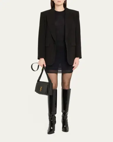 Saint Laurent Niki YSL Flap Crossbody Bag in Calfskin | Thumbnail 5