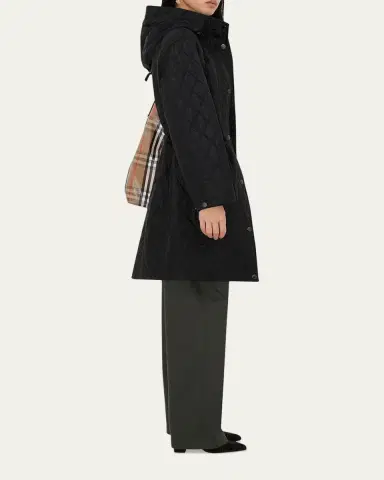 Burberry Hillgate Quilted Long Hooded Jacket | Thumbnail 8 Burberry Hillgate Quilted Long Hooded Jacket | Thumbnail 8