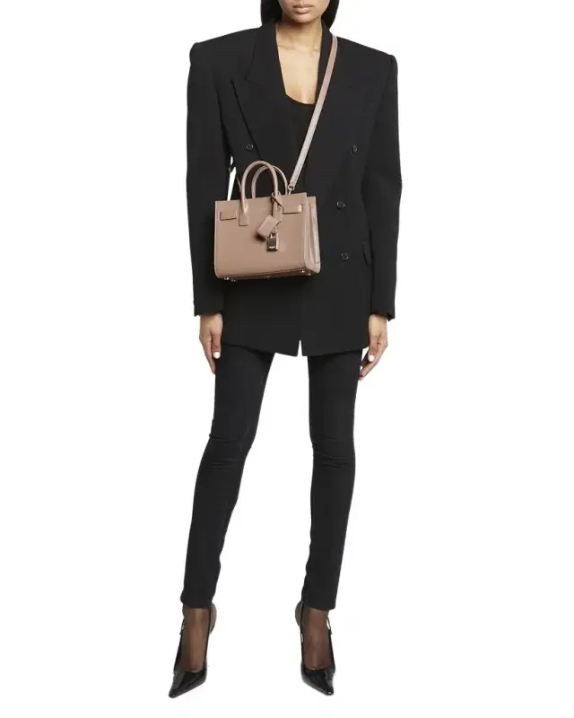 Sac De Jour Nano Top-Handle Bag in Smooth Leather