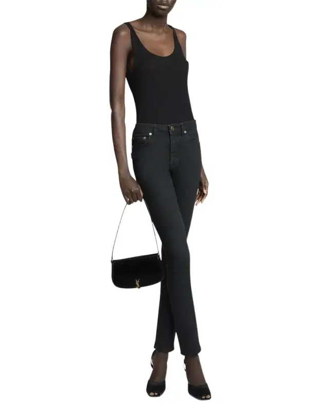 Mini YSL Shoulder Bag in Patent Leather