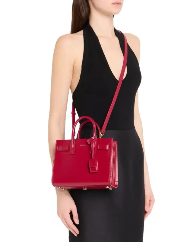 Saint Laurent Sac De Jour Nano Top-Handle Bag in Smooth Leather