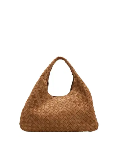 Bottega Veneta Campana Large Suede Shoulder Bag | Thumbnail 1 Bottega Veneta Campana Large Suede Shoulder Bag | Thumbnail 1