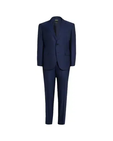 Zegna Men's Wool Textured Two-Piece Suit | Thumbnail 1 Zegna Men's Wool Textured Two-Piece Suit | Thumbnail 1