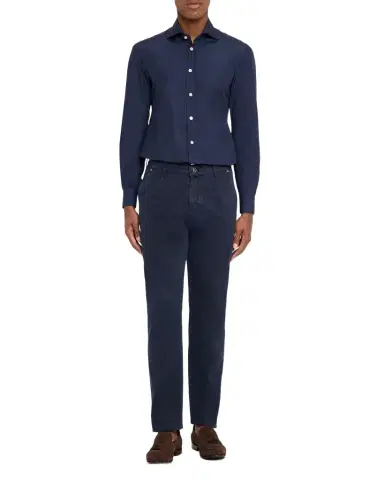 Kiton Men's Straight Fit Flat-Front Pants | Thumbnail 1 Kiton Men's Straight Fit Flat-Front Pants | Thumbnail 1