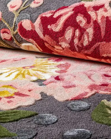 MacKenzie-Childs Kew Gardens Rug, 2'3" x 3' | Thumbnail 2