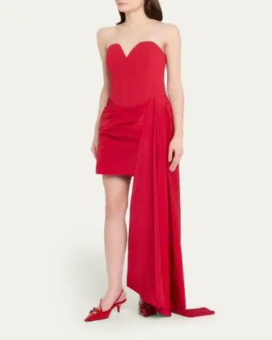 Rebecca Vallance Zarya Strapless Draped Bustier Mini Dress | Thumbnail 4 Rebecca Vallance Zarya Strapless Draped Bustier Mini Dress | Thumbnail 4