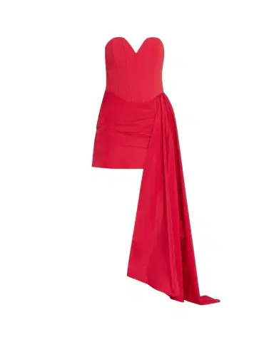 Rebecca Vallance Zarya Strapless Draped Bustier Mini Dress | Thumbnail 1 Rebecca Vallance Zarya Strapless Draped Bustier Mini Dress | Thumbnail 1