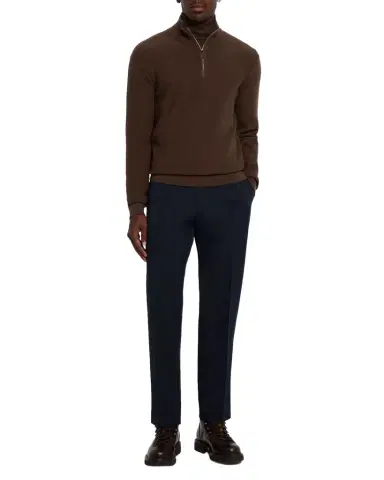 ZEGNA Men's Cashmere Waffle-Knit Quarter-Zip Sweater | Thumbnail 1 ZEGNA Men's Cashmere Waffle-Knit Quarter-Zip Sweater | Thumbnail 1