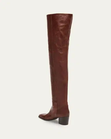 Saint Laurent Odeon Leather Over-The-Knee Boots | Thumbnail 9 Saint Laurent Odeon Leather Over-The-Knee Boots | Thumbnail 9