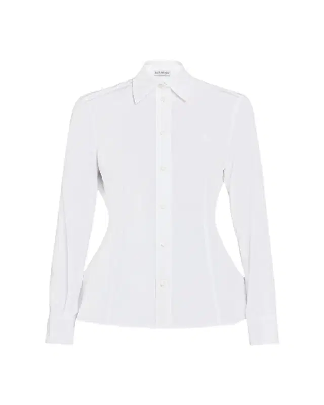 Eliza Poplin Peplum Button-Down Shirt