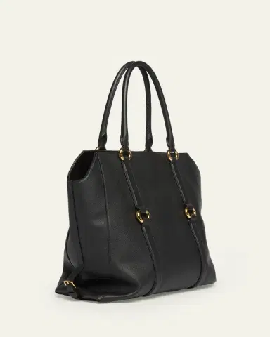 Alexander McQueen Farringdon Ring-Embellished Leather Tote Bag | Thumbnail 3 Alexander McQueen Farringdon Ring-Embellished Leather Tote Bag | Thumbnail 3