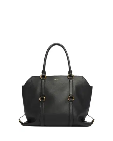 Alexander McQueen Farringdon Ring-Embellished Leather Tote Bag | Thumbnail 1 Alexander McQueen Farringdon Ring-Embellished Leather Tote Bag | Thumbnail 1
