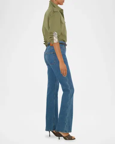 Burberry Mid-Rise Bootcut-Leg Jeans | Thumbnail 3 Burberry Mid-Rise Bootcut-Leg Jeans | Thumbnail 3