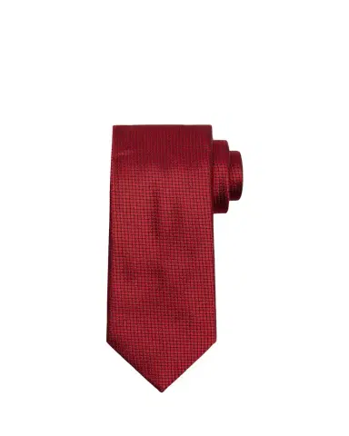 ZEGNA Men's Micro-Geometric Jacquard Silk Tie | Thumbnail 1